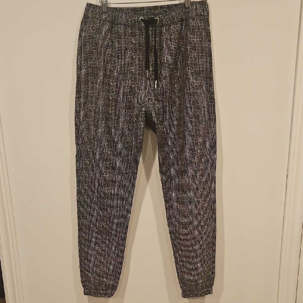 Zanerobe Black and White Patterned Joggers